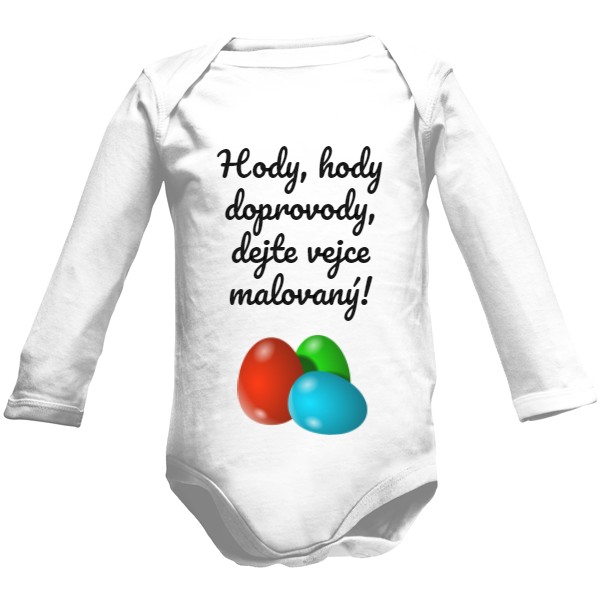 Dětské body Long  s potiskem Hody, hody doprovody