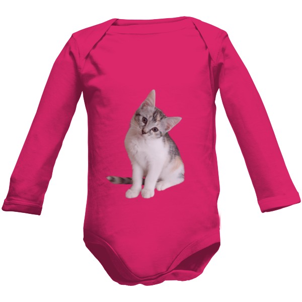 Dětské body Long  s potiskem Kotě