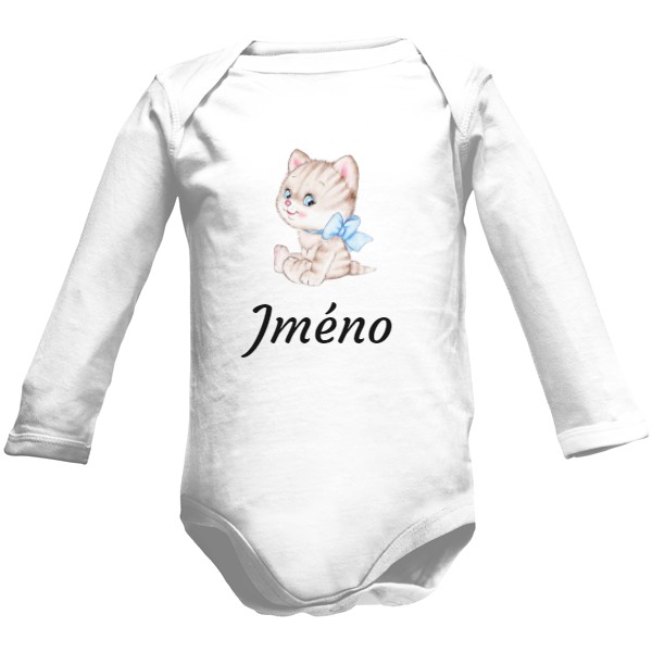 Dětské body Long  s potiskem Se jménem