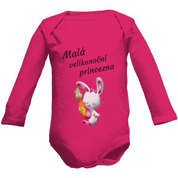 Dětské body Long  s potiskem Velikonoční body