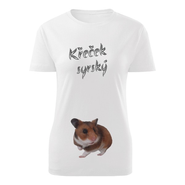 Tričko s potiskem Křeček syrský
