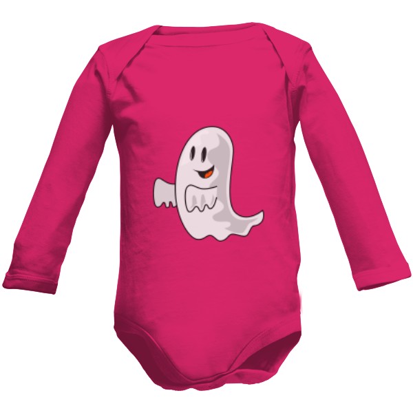 Dětské body Long  s potiskem Roztomilý duch