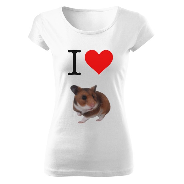 Tričko s potiskem Křeček