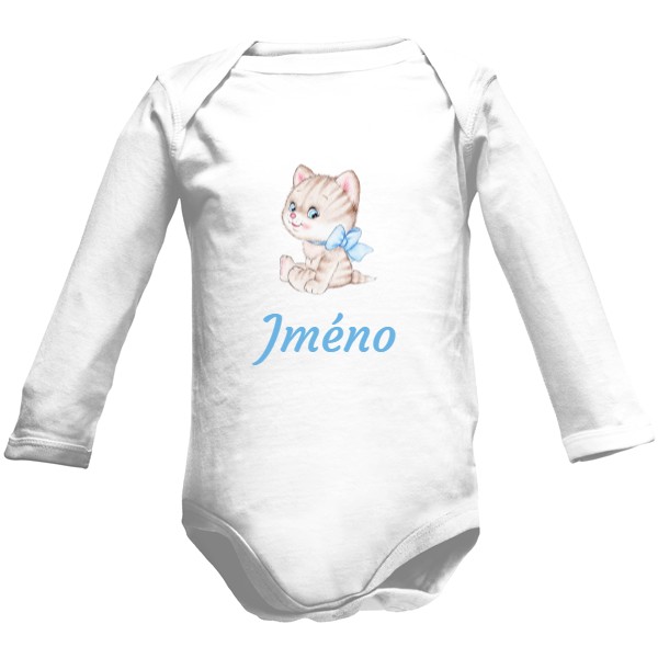 Dětské body Long  s potiskem Se jménem