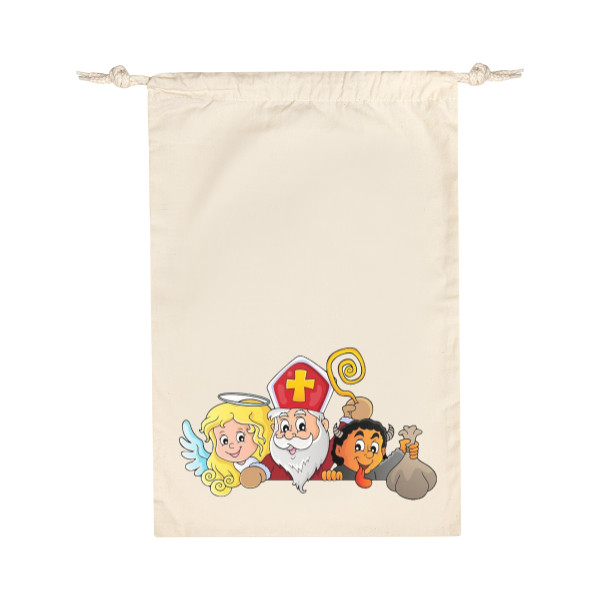 Bavlněný pytlík s potiskem Mikulášský pytlík
