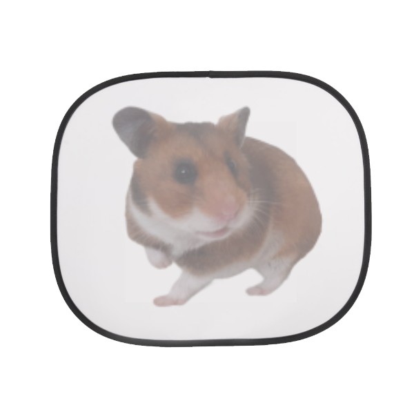 Stínítko do auta s potiskem Křeček