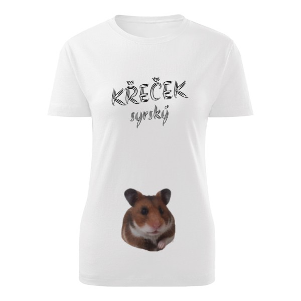 Tričko s potiskem Křeček syrský