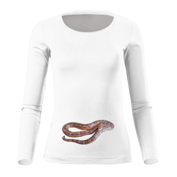 Tričko s potiskem Užovka červená