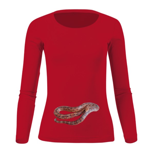 Tričko s potiskem Užovka červená