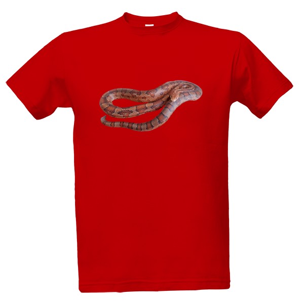Tričko s potiskem Užovka červená