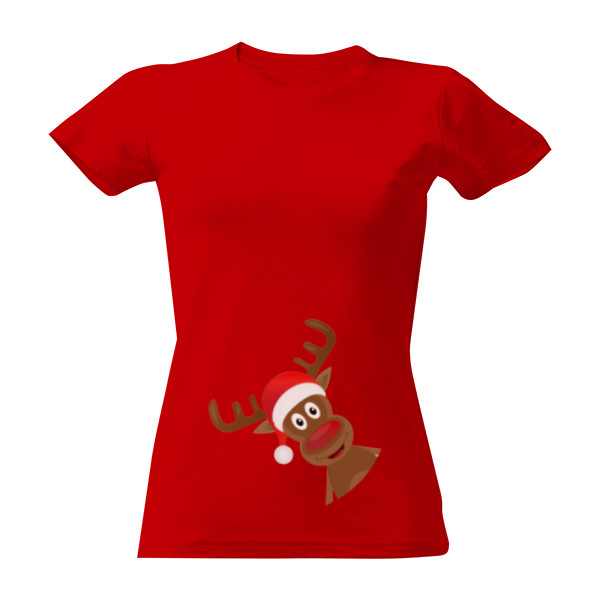 Tričko s potiskem Vánoční sob